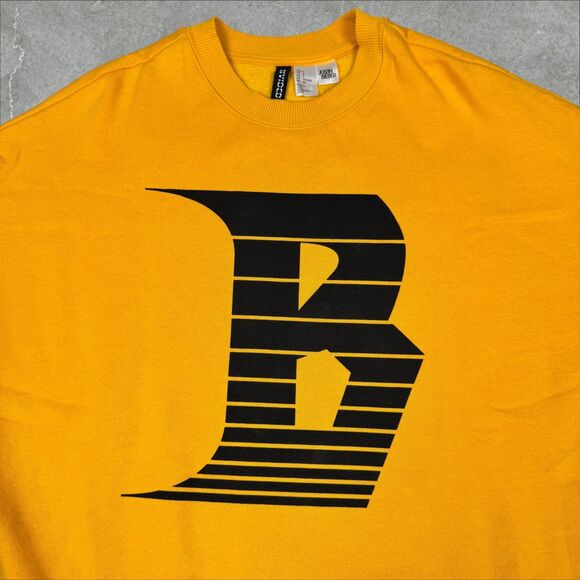 2017 Yellow Justin Bieber Stadium Tour Concert Crewneck Sweatshirt - Small - Picture 3 of 8